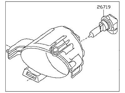 Nissan Quest Fog Light - 26150-ZM70A