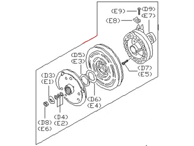 1979 Nissan Datsun 310 A/C Clutch - 27633-M6600