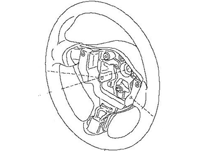 Nissan 48430-1EA0A Steering Wheel Assembly W/O Pad