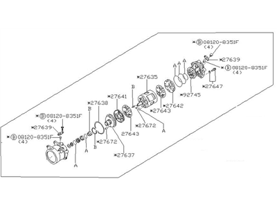 Nissan 92610-V6101 Compressor W/O Clutch