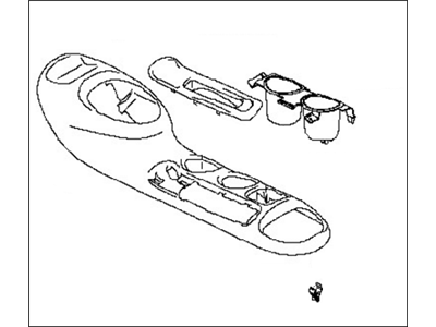 Nissan Juke Center Console Base - 96931-1KK0D