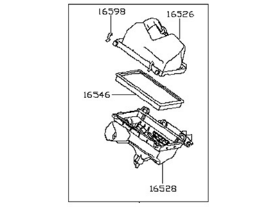 2021 Nissan Maxima Air Filter Box - 16500-4RA0A