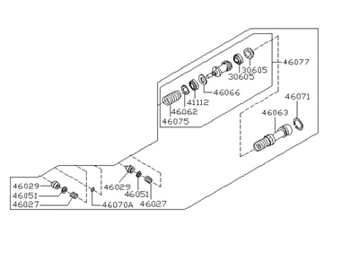 Nissan 46011-N8526 Piston Kit M/C