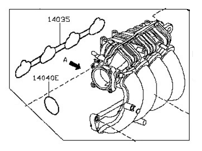 Nissan Intake Manifold - 14001-ET00A