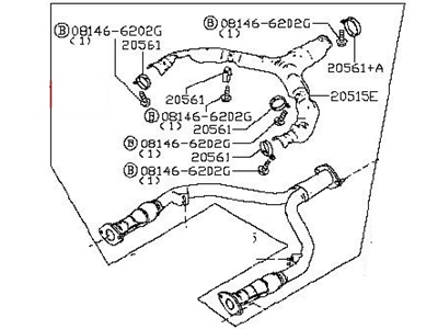 2010 Nissan 370Z Exhaust Pipe - 20020-JL00B