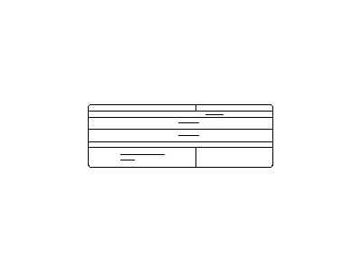 Nissan 14805-9RB0A Emission Label