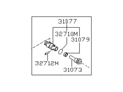 Nissan 32702-V1017 Pinion-Speedometer