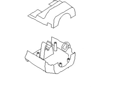 Nissan 48470-69Y63 Cover Set-Steering Column