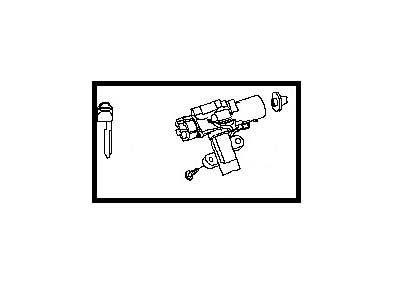 Nissan D8700-CA025 Lock Set-Steering