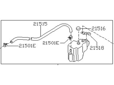 Nissan 21710-8J000 Tank Assy-Reserve