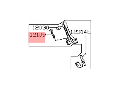 Nissan 12100-7S000 Rod Complete-Connecting