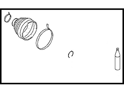 Nissan C9BDA-CG02H Repair Kit-Dust Boot,Outer
