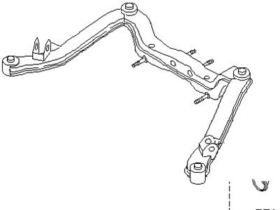 Nissan 55400-5B610 Member Complete-Rear Suspension