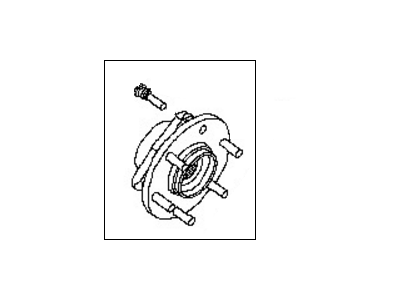 Nissan 40202-7S000 Hub Assembly-Road Wheel, Front R