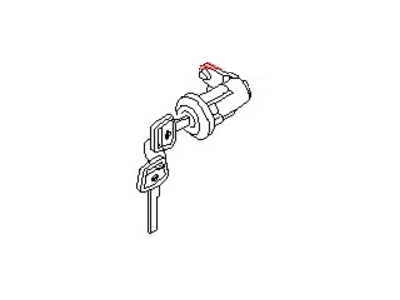 Nissan H4660-7S215 Cylinder Set-Trunk Lid Lock