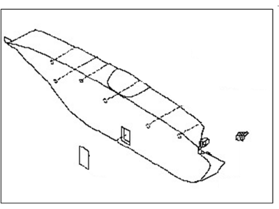 Nissan 90901-EL00A Finisher-Back Door,Lower