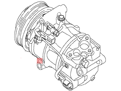 2015 Nissan Sentra A/C Clutch - 92660-3SH1A