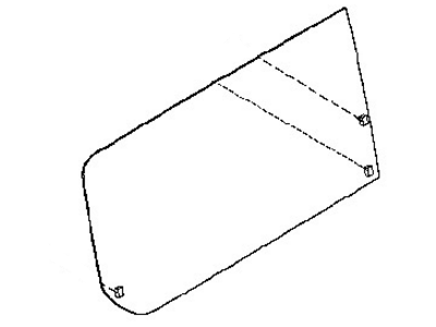 Nissan 82300-9SF0A Glass Assembly-Slide Door,RH