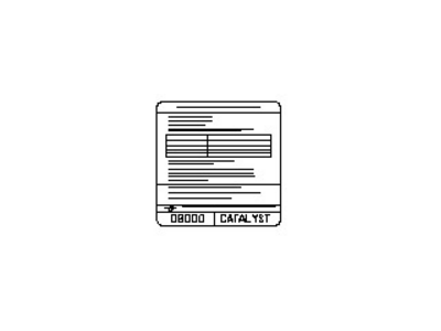 Nissan 14805-9UC1A Label-Emission Control Information
