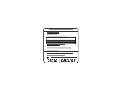 Nissan 14805-5AA1A Label-Emission Control Information