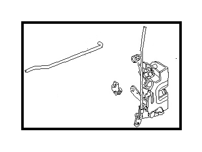 1984 Nissan Stanza Door Lock Actuator - 80501-D1000