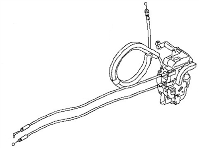 Nissan 80500-9KS0A Front Right (Passenger-Side) Door Lock Actuator