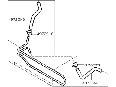 Nissan 49790-CA01A Oil Cooler Assembly - Power Steering