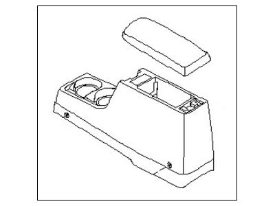 2003 Nissan Frontier Center Console Base - 96910-8Z803