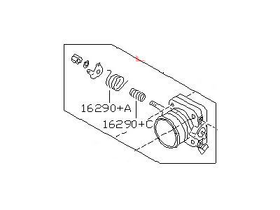 1990 Nissan 300ZX Throttle Body - 16118-40P04