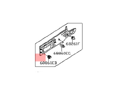 Nissan 68135-CD800 Panel - Instrument Side, LH