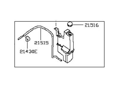 2015 Nissan Pathfinder Coolant Reservoir - 21710-3KA0A