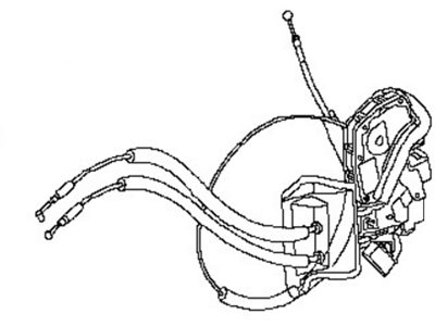 Nissan 82501-ZY80A Rear Left Driver Door Lock Actuator