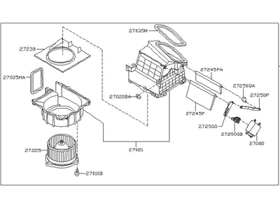 Nissan 27200-CD000 Blower Assy-Front