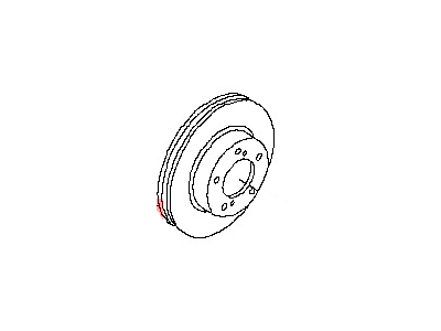 2003 Nissan Quest Brake Disc - 40206-7B000