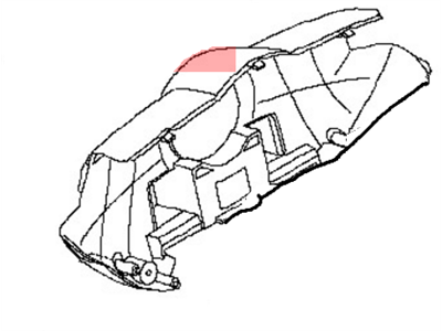 Nissan 24811-CA000 Housing - Meter Combination, Lower