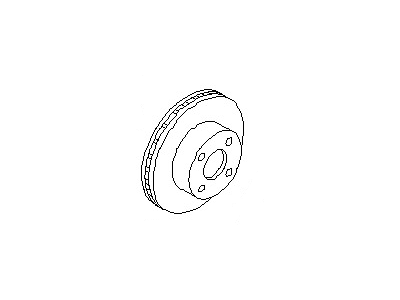 Nissan 40206-55F01 Rotor-Disc (Brake, Front)