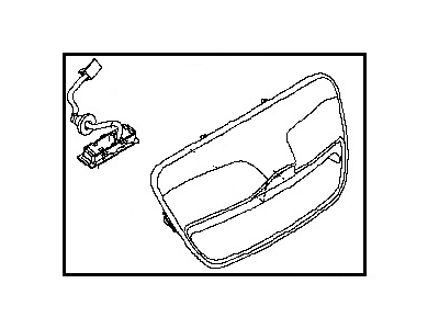 Nissan 90606-3ND2B Tailgate Handle