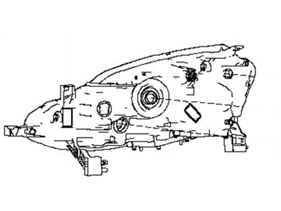 Nissan 26042-3SG2A Bracket-Head Lamp,RH Lamp, RH