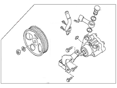 2014 Nissan Armada Power Steering Pump - 49110-ZV00A