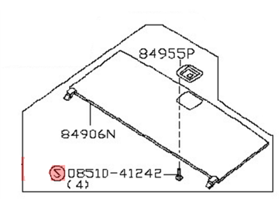 Nissan 84908-7S001 Board Assy-Luggage Floor,Center