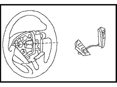 Nissan 48430-1AA3C Steering Wheel Assembly Without Less Pad