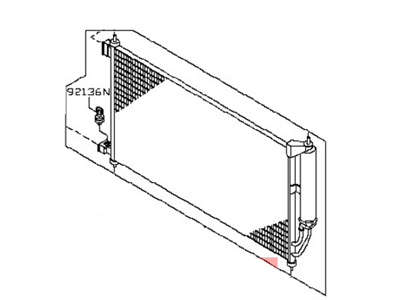 Nissan A/C Condenser - 92100-3LM0B