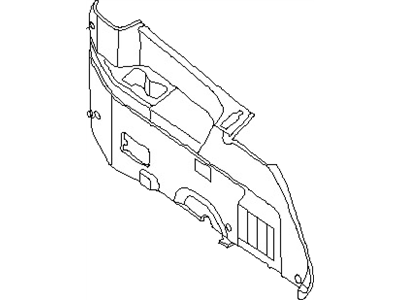 Nissan 84950-ZM70B Finisher-Luggage Side,Lower RH