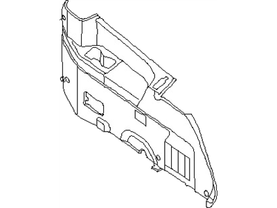 Nissan 84950-5Z202 Finisher-Luggage Side,Lower RH