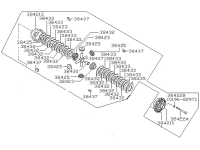 1997 Nissan Hardbody Pickup (D21U) Differential - 38420-T6073