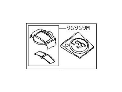Nissan 96941-ZK30B FINISHER - Console Indicator