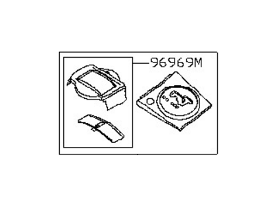 Nissan 96941-ZK30A FINISHER-Console Indicator