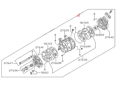 1992 Nissan Maxima A/C Compressor - 92610-85E12