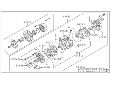 Nissan 92600-7E001 Compressor Cooler