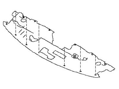 Nissan 62580-9PF0A Cover-Radiator Core Support,RH